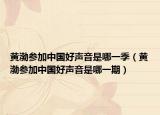 黄渤参加中国好声音是哪一季（黄渤参加中国好声音是哪一期）