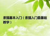 素描基本入门（素描入门最基础教学）