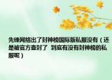 先锋网络出了封神榜国际版私服没有（还是被官方查封了  到底有没有封神榜的私服呢）