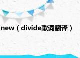 new（divide歌词翻译）