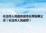 长治市人民政府副市长邢张鹏公示（长治市人民政府）