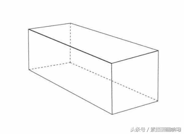 如何学素描——素描长方体的绘画教程