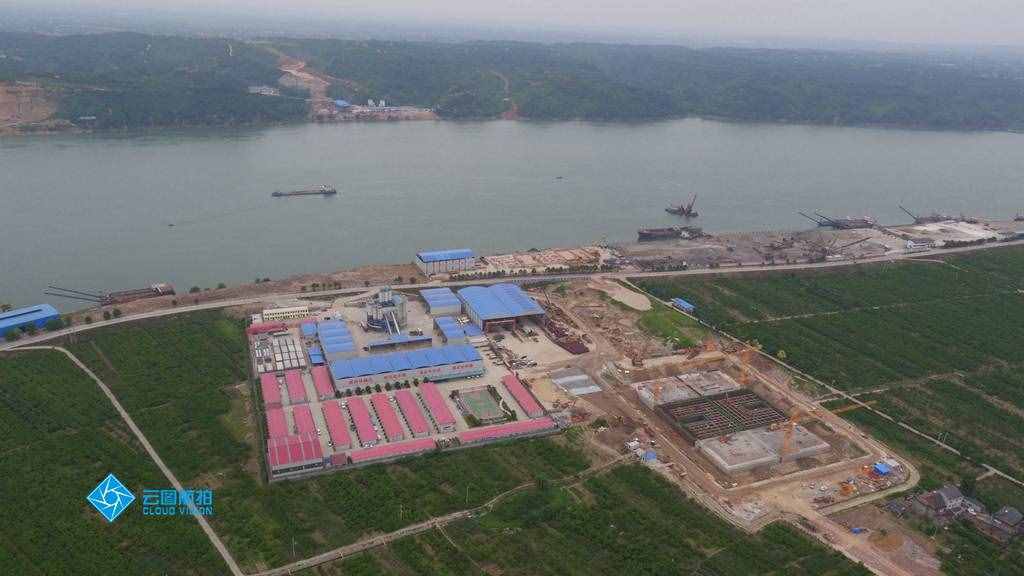 宜昌白洋长江大桥建设中，快来看看大桥将来是什么样子!