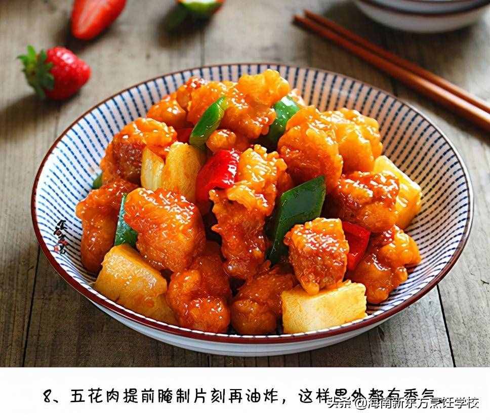 教你菠萝咕噜肉的家常做法，外酥里嫩酸甜可口，大人小孩都爱吃