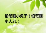 铅笔画小兔子（铅笔画小人21）