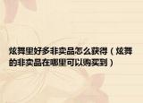 炫舞里好多非卖品怎么获得（炫舞的非卖品在哪里可以购买到）