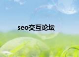seo交互论坛