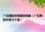 广东揭阳市有哪些明星（广东揭阳市有几个县）