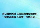 当日最新消息 花呗临时额度到期前一定要还清吗 不需要一次性还完