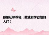 数独初级教程（数独初学者如何入门）