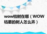 wow枯树在哪（WOW枯萎的树人怎么弄）