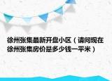 徐州张集最新开盘小区（请问现在徐州张集房价是多少钱一平米）