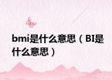 bmi是什么意思（BI是什么意思）