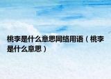 桃李是什么意思网络用语（桃李是什么意思）