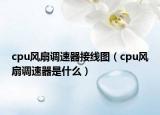 cpu风扇调速器接线图（cpu风扇调速器是什么）