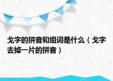 戈字的拼音和组词是什么（戈字去掉一片的拼音）