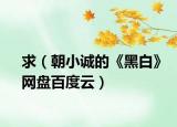 求（朝小诚的《黑白》网盘百度云）