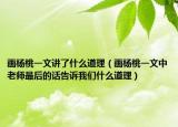 画杨桃一文讲了什么道理（画杨桃一文中老师最后的话告诉我们什么道理）