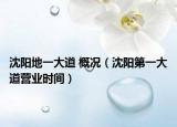 沈阳地一大道 概况（沈阳第一大道营业时间）