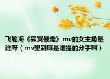飞轮海《寂寞暴走》mv的女主角是谁呀（mv里到底是谁提的分手啊）