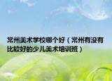 常州美术学校哪个好（常州有没有比较好的少儿美术培训班）