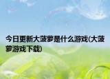 今日更新大菠萝是什么游戏(大菠萝游戏下载)