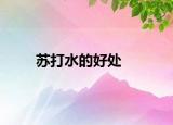 苏打水的好处