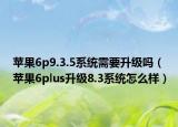苹果6p9.3.5系统需要升级吗（苹果6plus升级8.3系统怎么样）