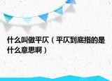 什么叫做平仄（平仄到底指的是什么意思啊）