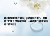 2020猪饲料排名饲料十大名牌排名第几一时是哪个厂家（2018猪饲料十大品牌排行榜 猪饲料哪个牌子好）