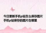 今日更新手机p站怎么保存图片手机p站保存的图片在哪里