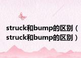 struck和bump的区别（struck和bump的区别）
