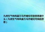 九州生气恃风雷万马齐喑究可哀意思是什么（九州生气恃风雷万马齐喑究可哀的意思）