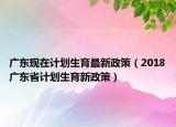 广东现在计划生育最新政策（2018广东省计划生育新政策）