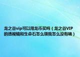 龙之谷vip可以用龙币买吗（龙之谷VIP的透视镜和生命石怎么领我怎么没有喃）