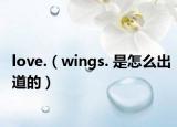 love.（wings. 是怎么出道的）