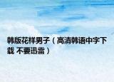韩版花样男子（高清韩语中字下载 不要迅雷）