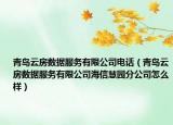 青岛云房数据服务有限公司电话（青岛云房数据服务有限公司海信慧园分公司怎么样）