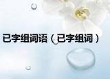 已字组词语（已字组词）