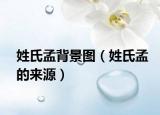 姓氏孟背景图（姓氏孟的来源）