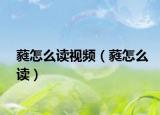 蕤怎么读视频（蕤怎么读）