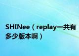 SHINee（replay一共有多少版本啊）