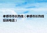 孝感市市长热线（孝感市长热线投诉电话）