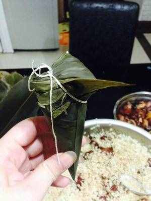 江西鲜肉粽（牛角粽）的做法 步骤14