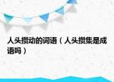 人头攒动的词语（人头攒集是成语吗）