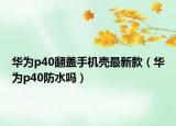 华为p40翻盖手机壳最新款（华为p40防水吗）