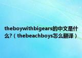 theboywithbigears的中文是什么?（thebeachboys怎么翻译）