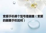 索爱手机哪个型号是翻盖（索爱的翻盖手机如何）