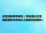 滚雪球股票有哪些（有谁用过滚雪球股票软件啊湖北卫视解释的那种）