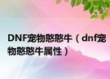 DNF宠物憨憨牛（dnf宠物憨憨牛属性）